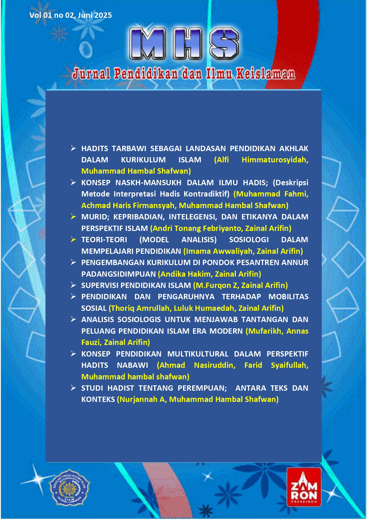 					Lihat Vol 1 No 2 (2025): Volume 1 Nomor 2 Edisi Juni 2025
				