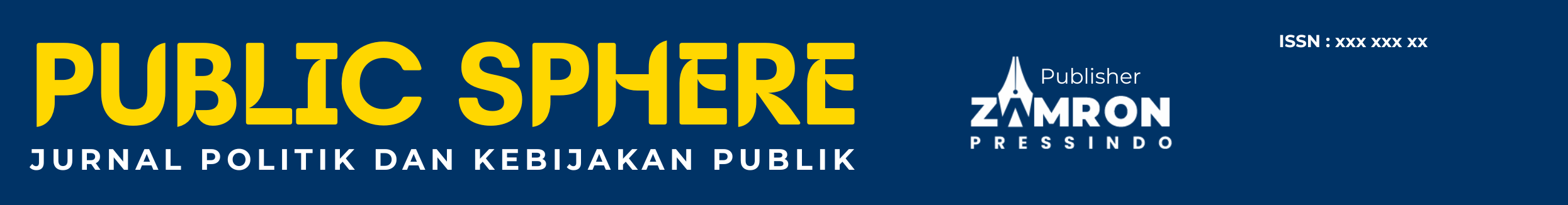 Public Sphire : Journal of Politics and Public Policy