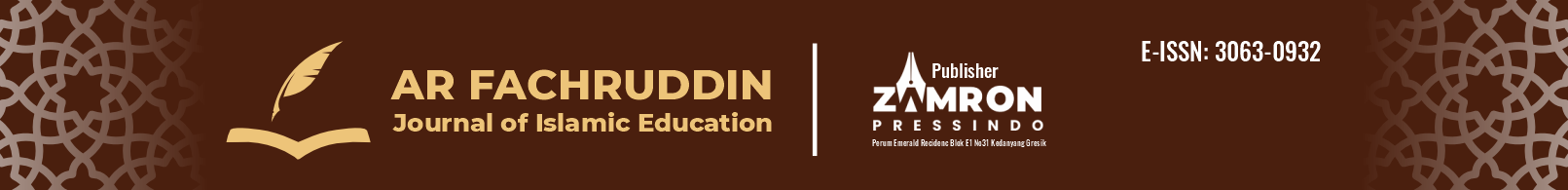 Ar-Fachruddin : Journal of Islamic Education