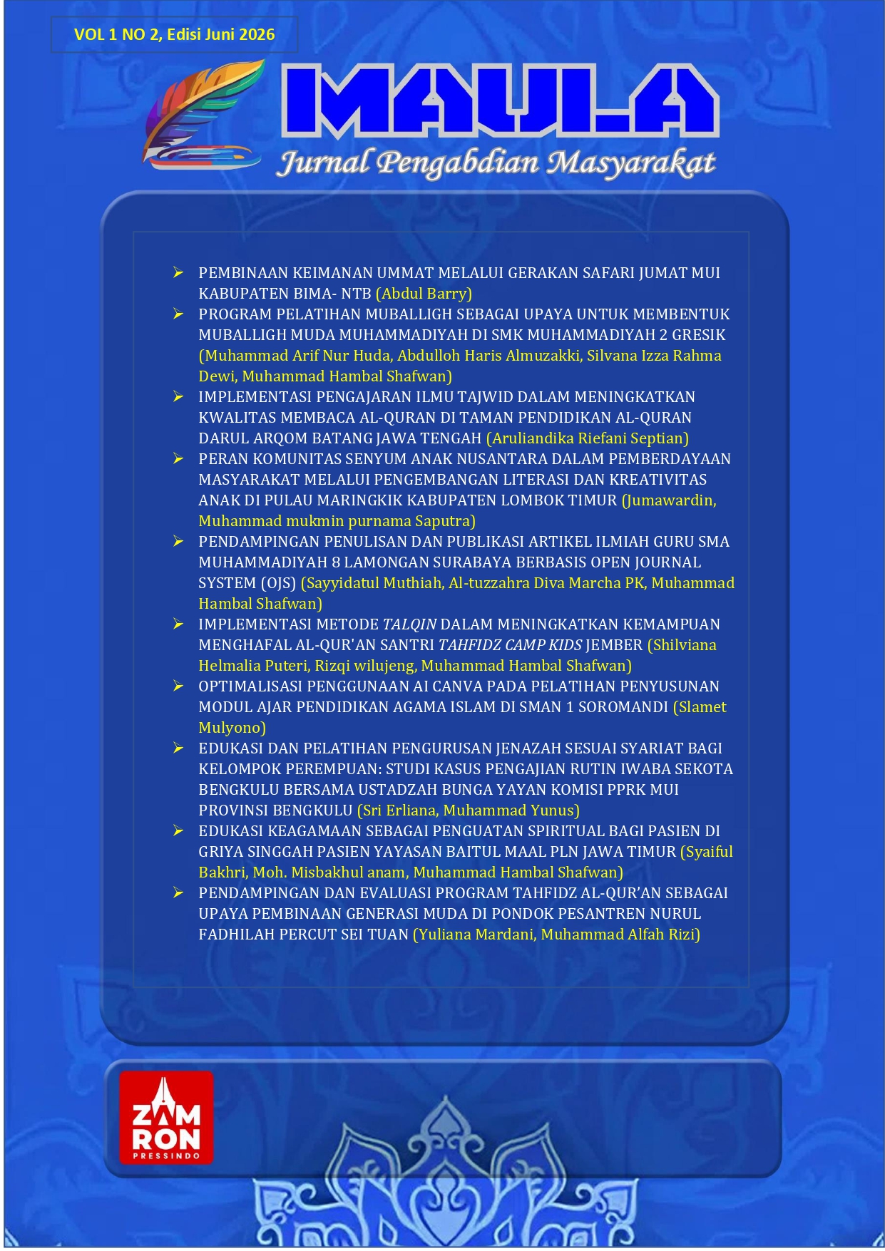 					Lihat Vol 1 No 2 (2026): Volume 1 Nomor 2 Edisi Juni 2026
				